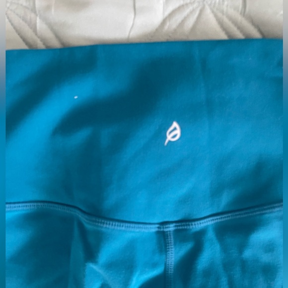 P’Tula Danielle Luxe Leggings Color Blue Turquoise Size M 26” - Picture 6 of 7